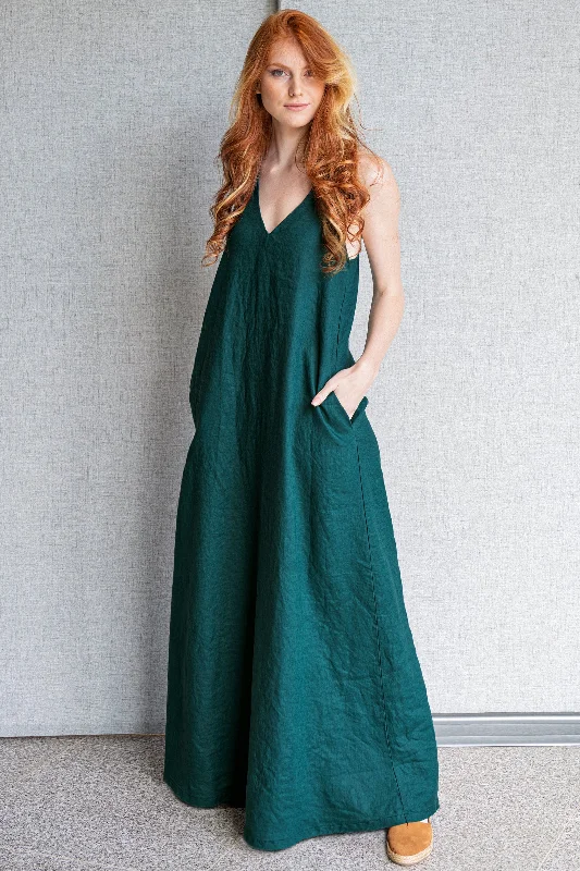 Velveteen DressMinimalist Linen Sleeveless Dress