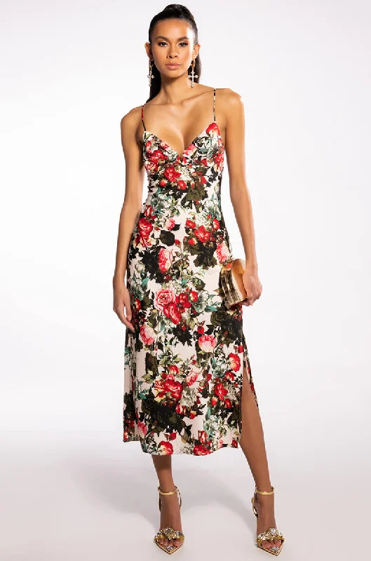 women's empire-line dressesDANCE FREE FLORAL MAXI DRESS