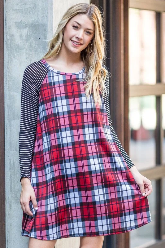 red plaid