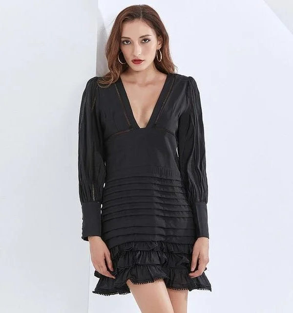 women's lace dressesRetro Mini Cocktail Dress, Little Black Dress