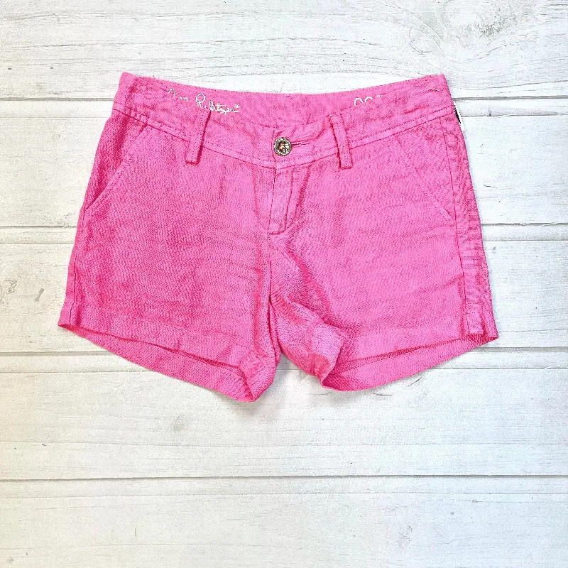 women's below-the-knee shortsShorts Designer By Lilly Pulitzer  Size: 0