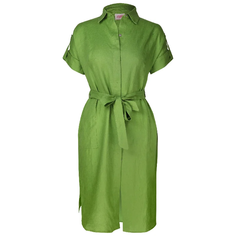 women's lightweight dressesPatsy Midi Shirt Dress Fern