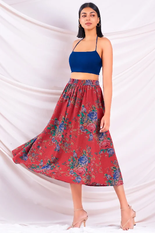 Casual Chic DressPrinted Midi Skirt