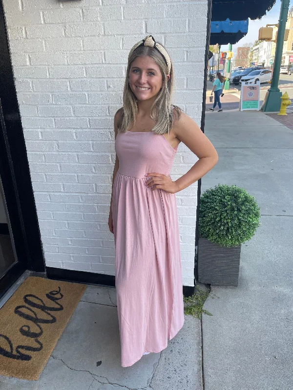 Casual DressMaking me Blush Midi Dress