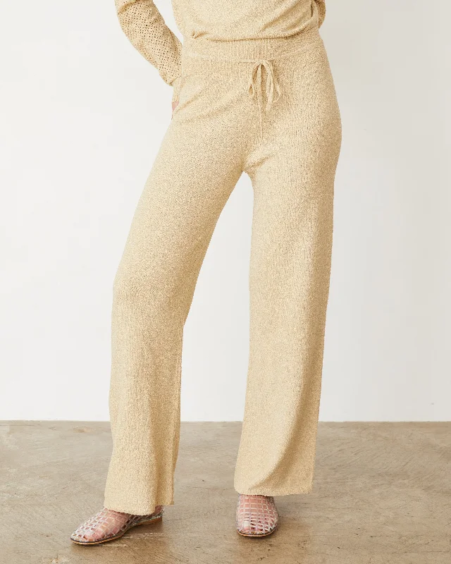 women's high-slung pantsBoucle Knit Straight Leg Pant