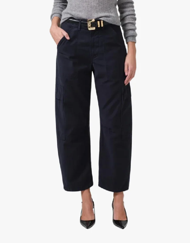 women's thermal pantsCitizens Low Slung Easy Cargo Pants in True Navy