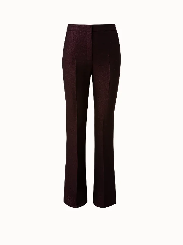 women's vintage pantsWool Lurex Double Face Pant