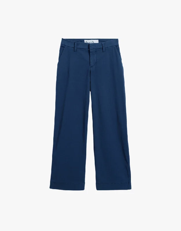 women's timeless pantsFrank & Eileen Westport The Italian Wide Leg Chinos in Navy (Italian Performance Twill)