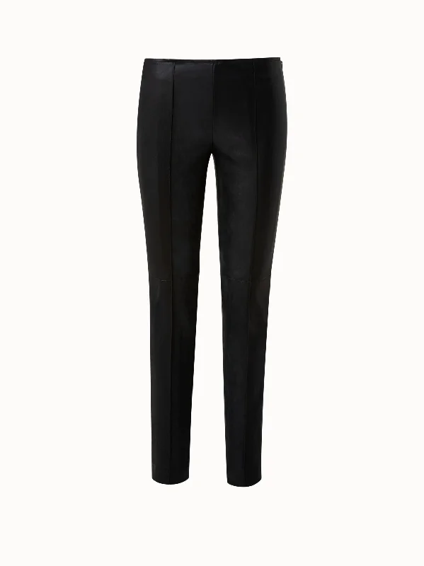 women's fall pantsSlim Cut Leather Pants