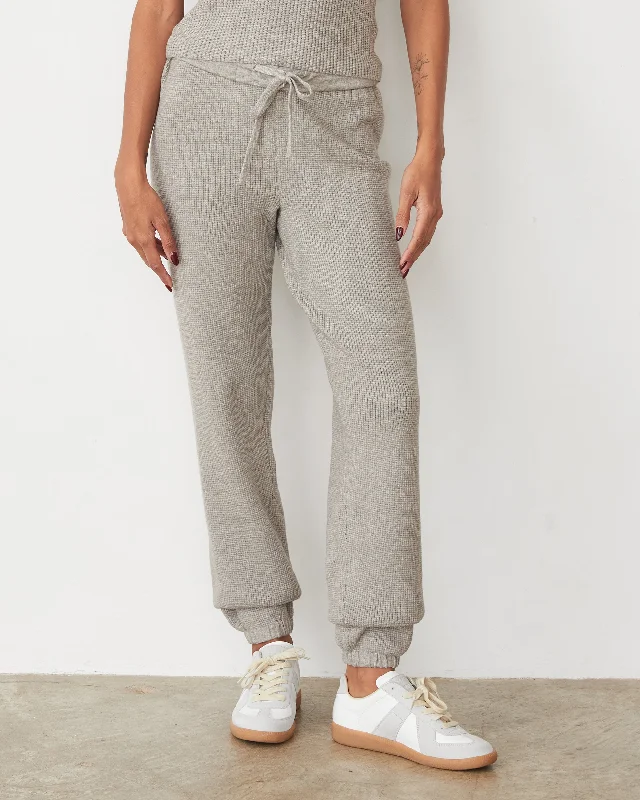 women's high-waisted pantsSoftknit Rib Waffle Oversized Sweat