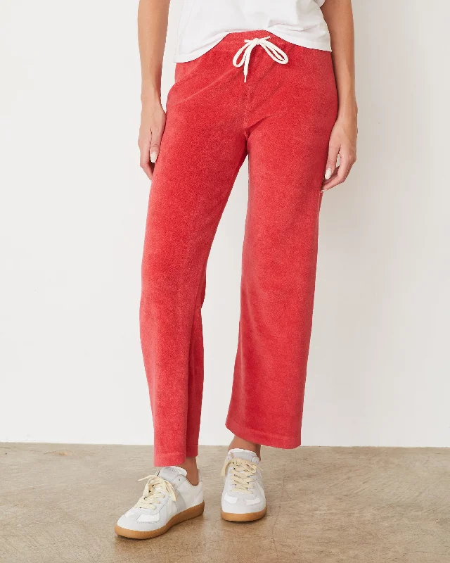 women's reversible pantsTerry Cloth Crop Pant