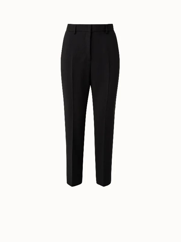 women's classic pantsaFlavin Wool Double Face Cropped Pant