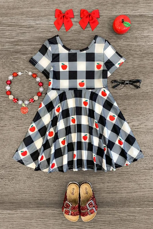 Beaded DressBlack Gingham Apple Dress