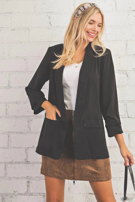 women's formal dressesWe Mean Business Black Blazer