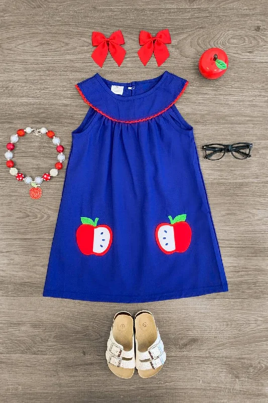 women's limited-edition dressesBlue Apple Slice Dress