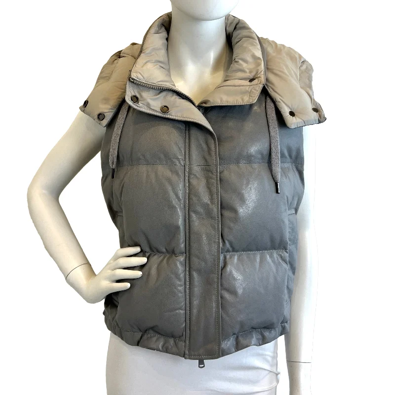 Retro DressBrunello Cucinelli Leather Vest