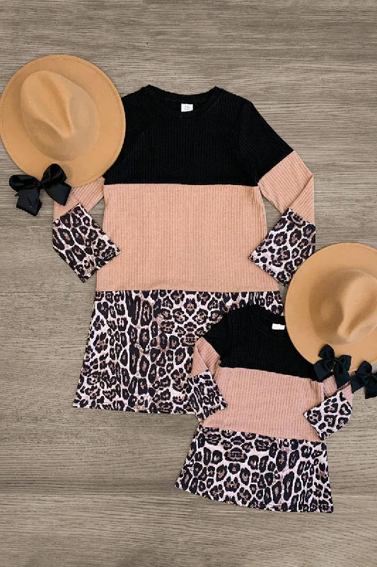 Zipper DressMom & Me - Leopard Sweater Dress