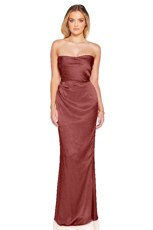 Vintage DressNookie Emelie Strapless Gown - Desert Rose