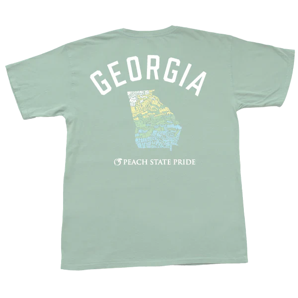 women's flutter-sleeved dressesPeach State Pride Georgia United Aquafoam T Shirt