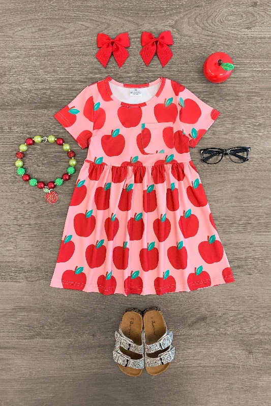 Laced DressPink Apple Pocket Dress