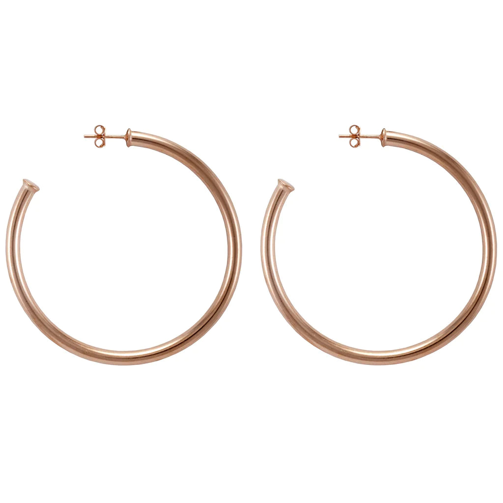 women's limited-edition dressesSheila Fajl Everybody's Favorite Rose Gold Hoops