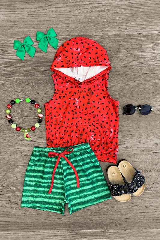 Prom DressWatermelon Lounge Hoodie Short Set