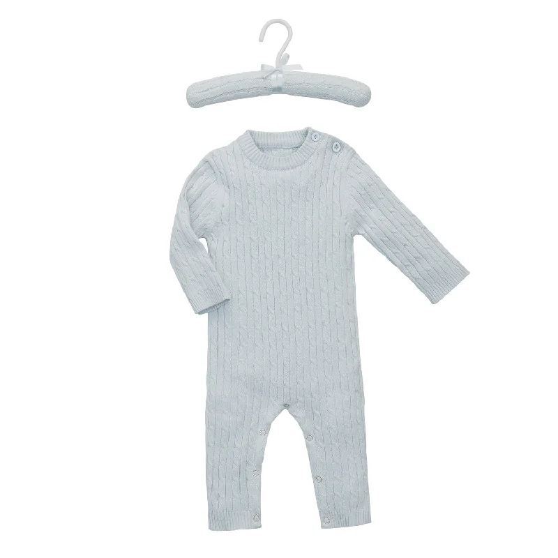 women's dressy jumpsuitsElegant Baby Unisex Cable Knit Jumpsuit