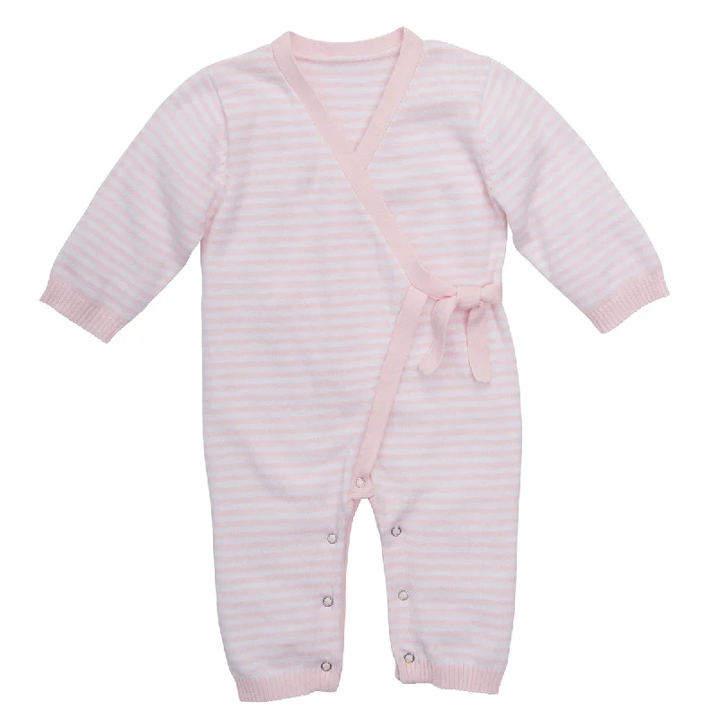 women's jumpsuits for lightweight designsElegant Baby Unisex Stripe Knit Jumpsuit