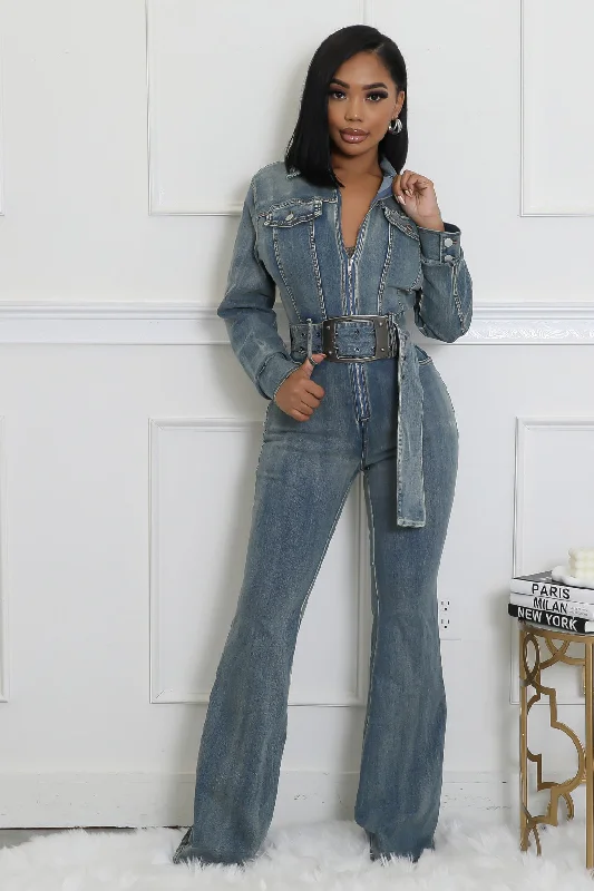 women's jumpsuits with off-the-shoulder necksSwitching Gears Jumpsuit