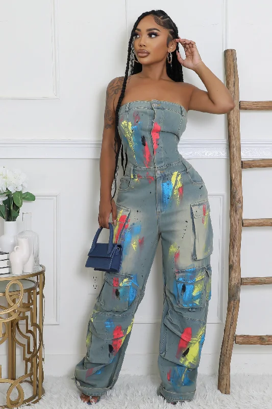 women's jumpsuits for minimalist fashionHolding On Jumpsuit