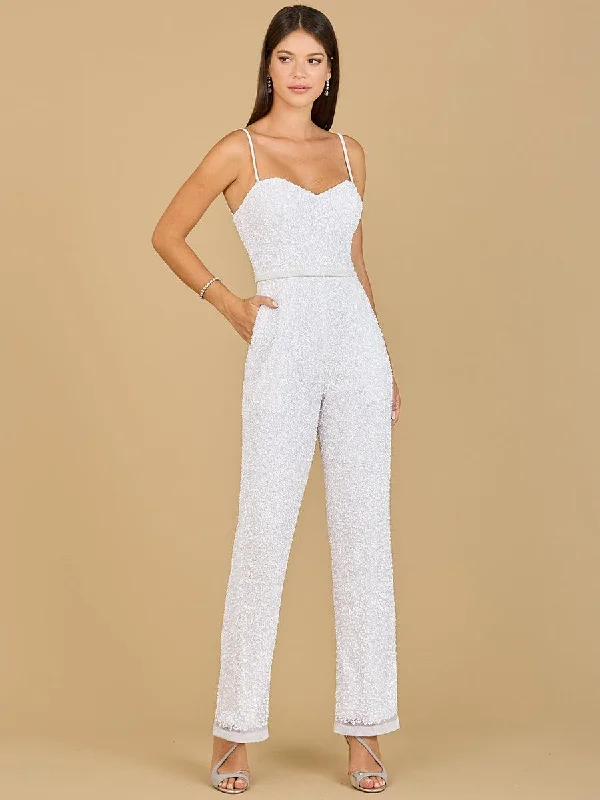 women's jumpsuits with self-ties at the waistLara Dresses 51122 Beaded Bridal Jumpsuit