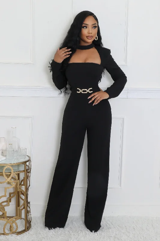 women's high-slit jumpsuitsPlaces To Be Jumpsuit